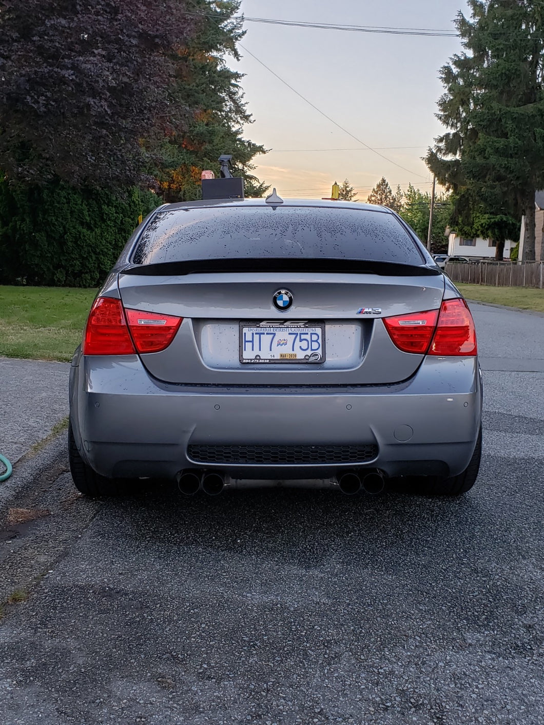 BMW E90 Carbon Fiber V1 Trunk Lid Spoiler